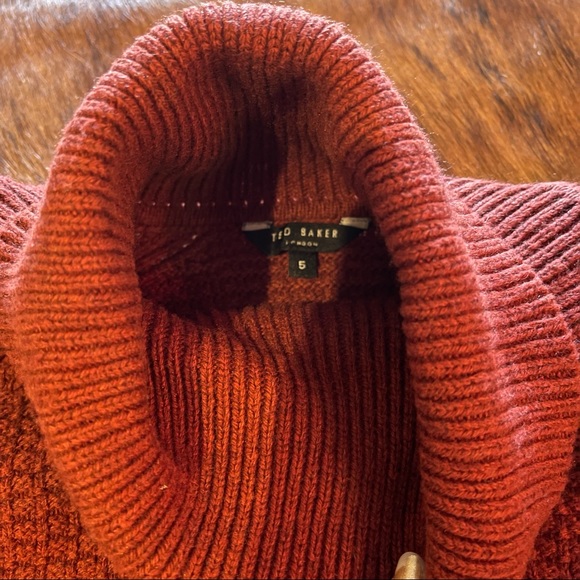 Ted baker London chunky roll neck jumper sweater - Picture 3 of 8